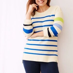T by Talbots striped tunic sweater